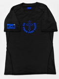 “NOT AVG” Blue Compression Shirt