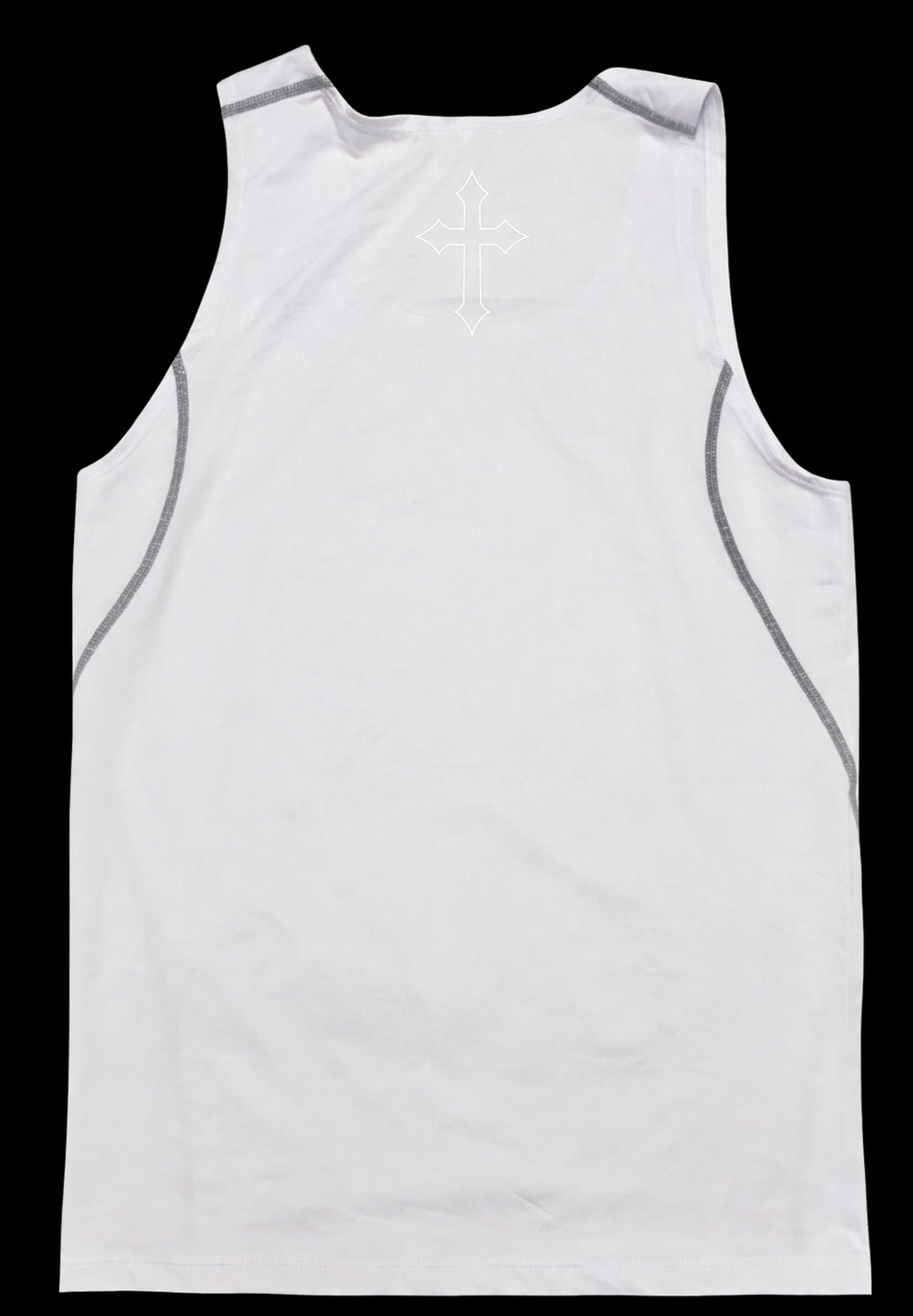 White on white Compression Tank Top