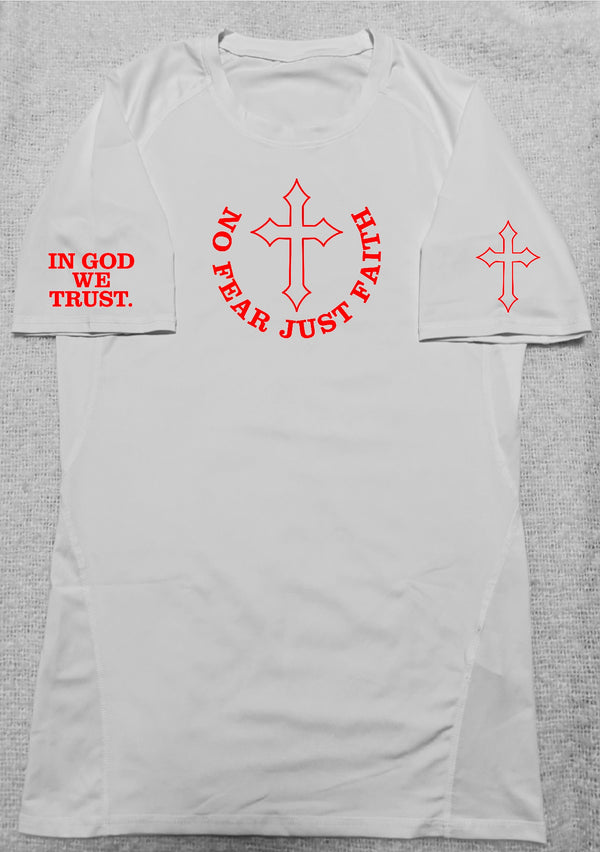 White EVERY Color Compression Shirts