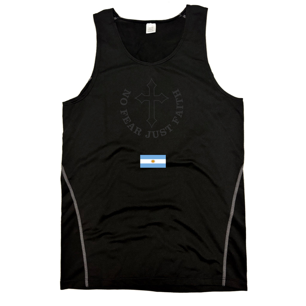 Centered Black flag series Compression Tank Tops- all countries