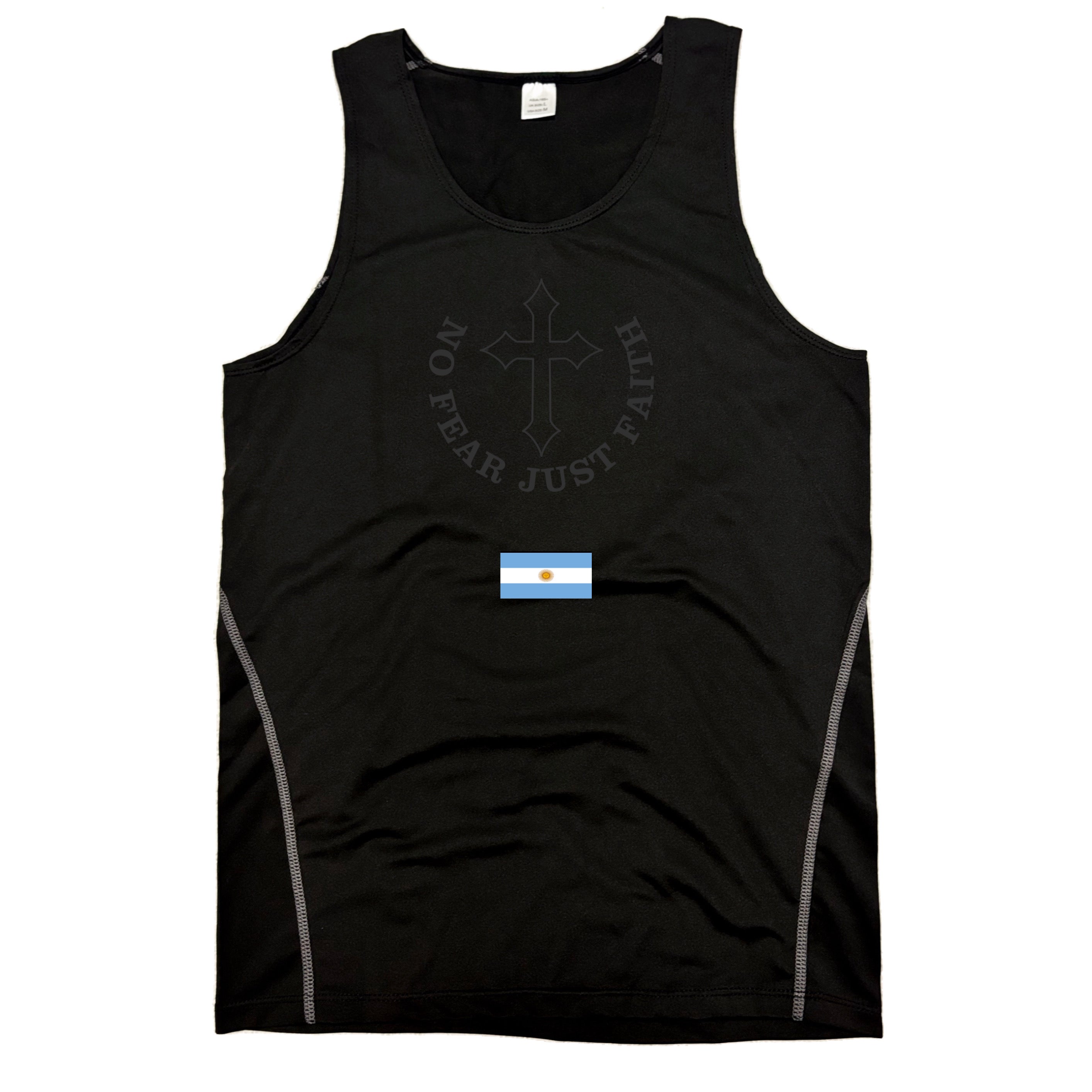 Centered Black flag series Compression Tank Tops- all countries