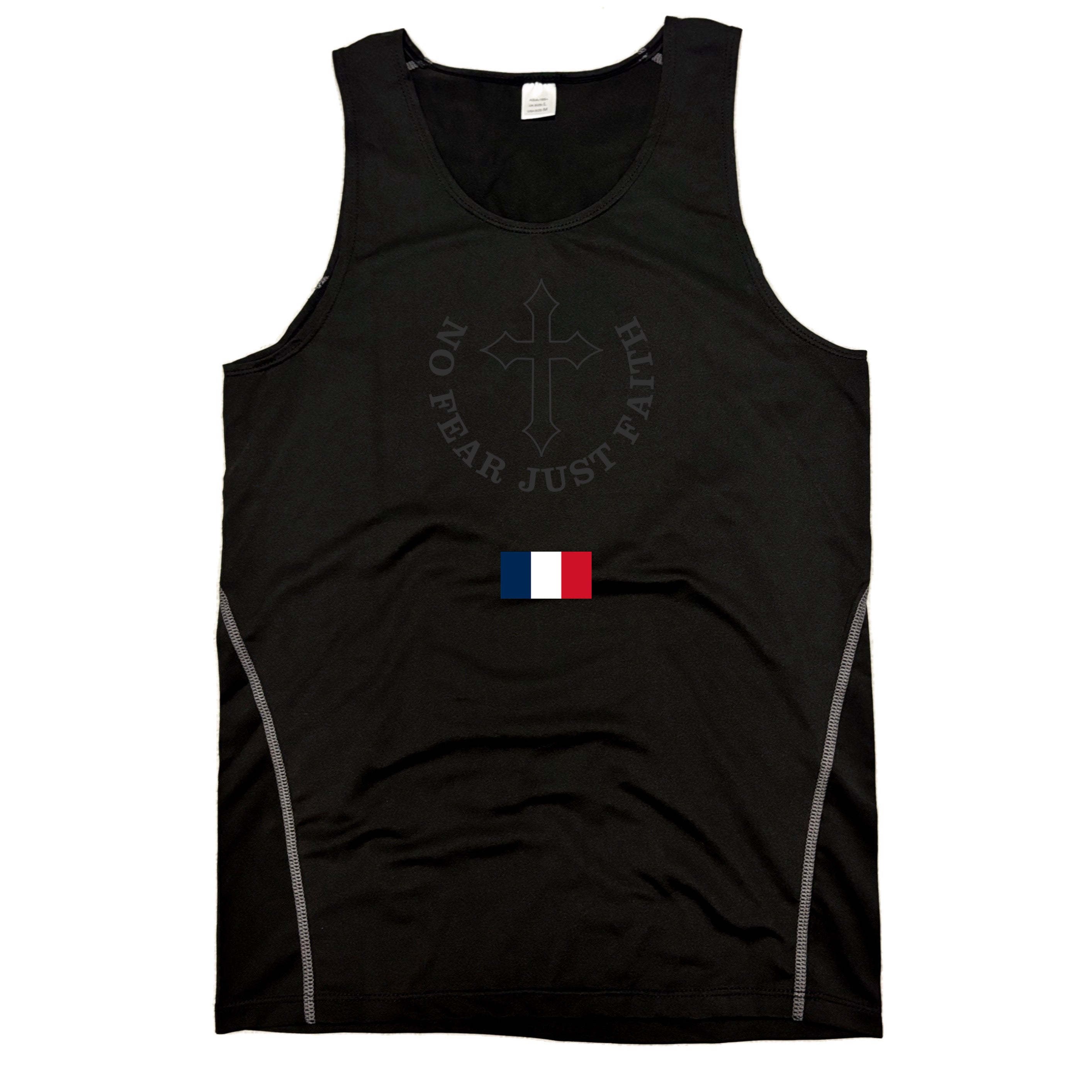 Centered Black flag series Compression Tank Tops- all countries