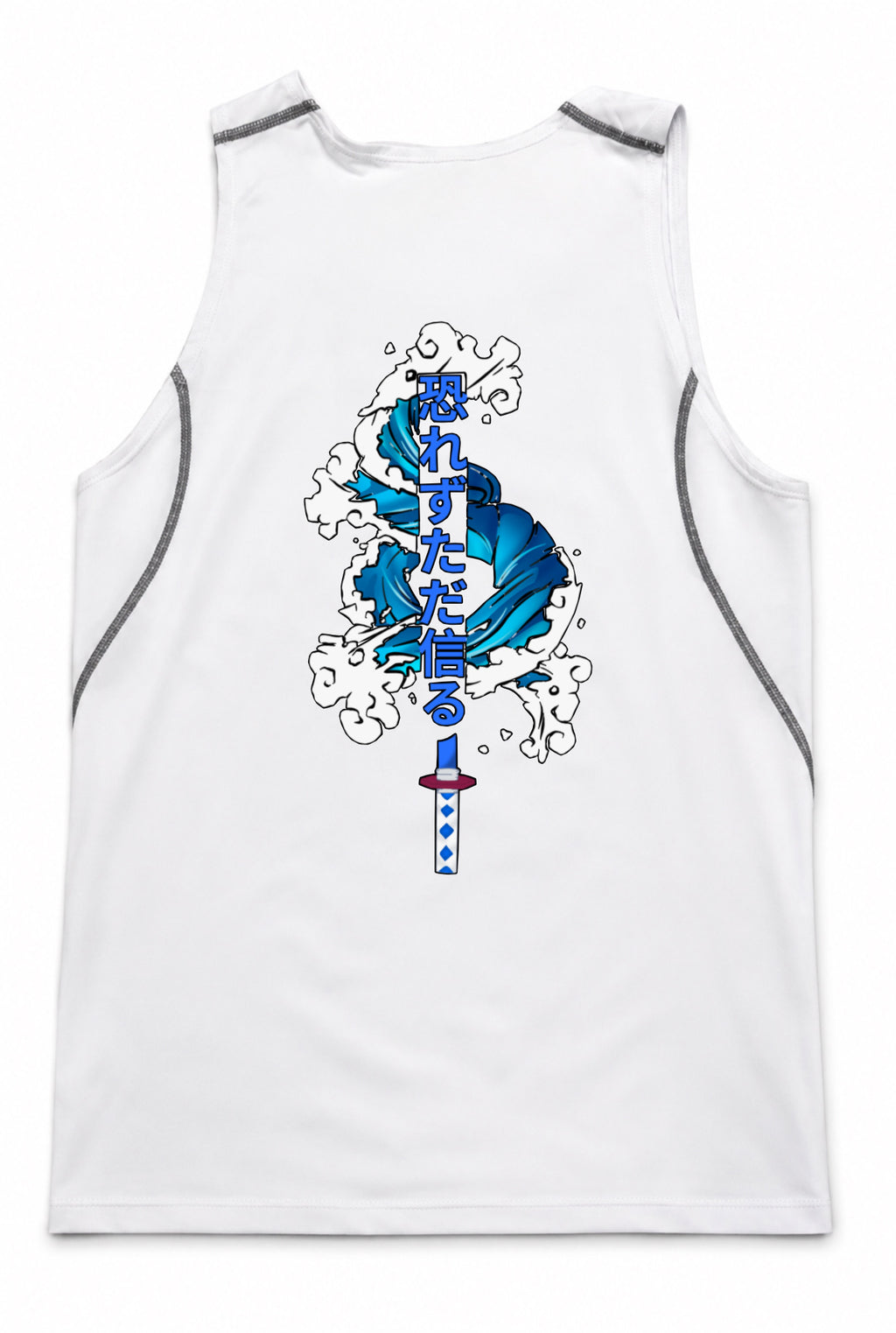 White giyu Compression Tank Top