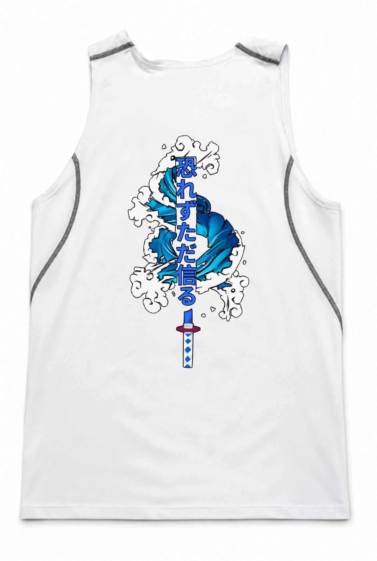 White giyu Compression Tank Top
