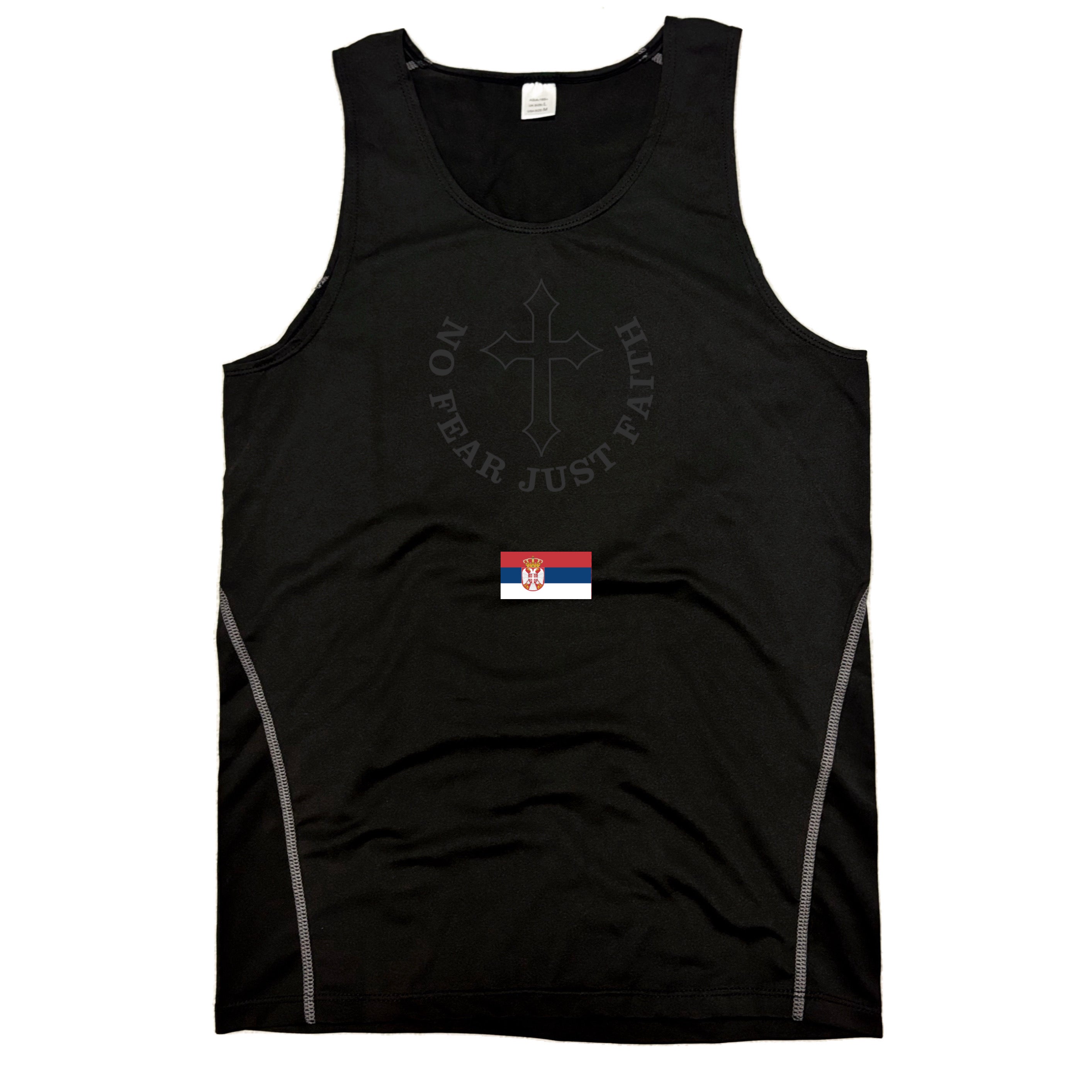 Centered Black flag series Compression Tank Tops- all countries