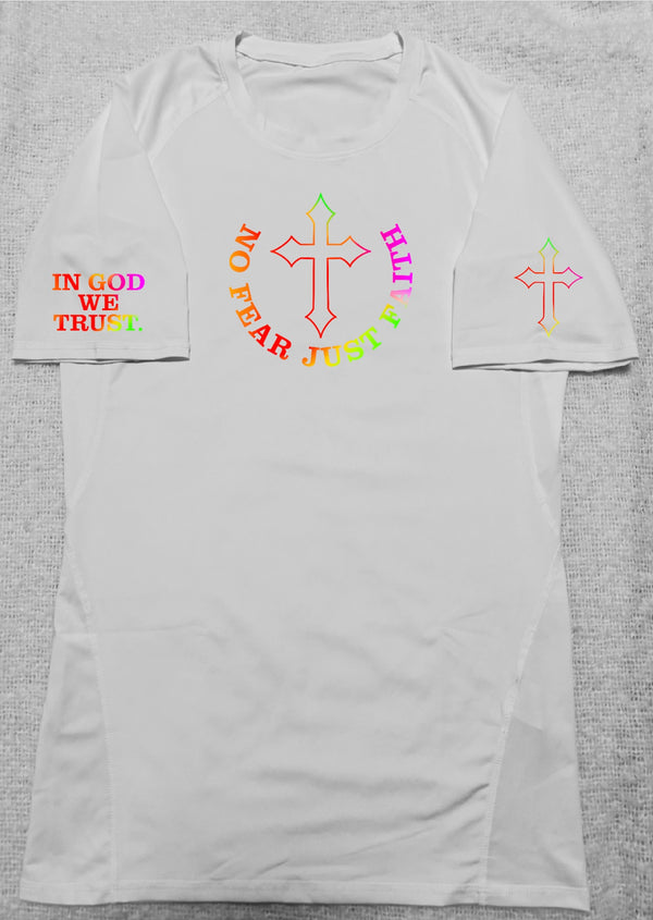 Tropical Storm White Compression Shirt