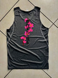 Grey Cherry Blossom TankTop