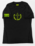 “NOT AVG” Volt Green Compression Shirt
