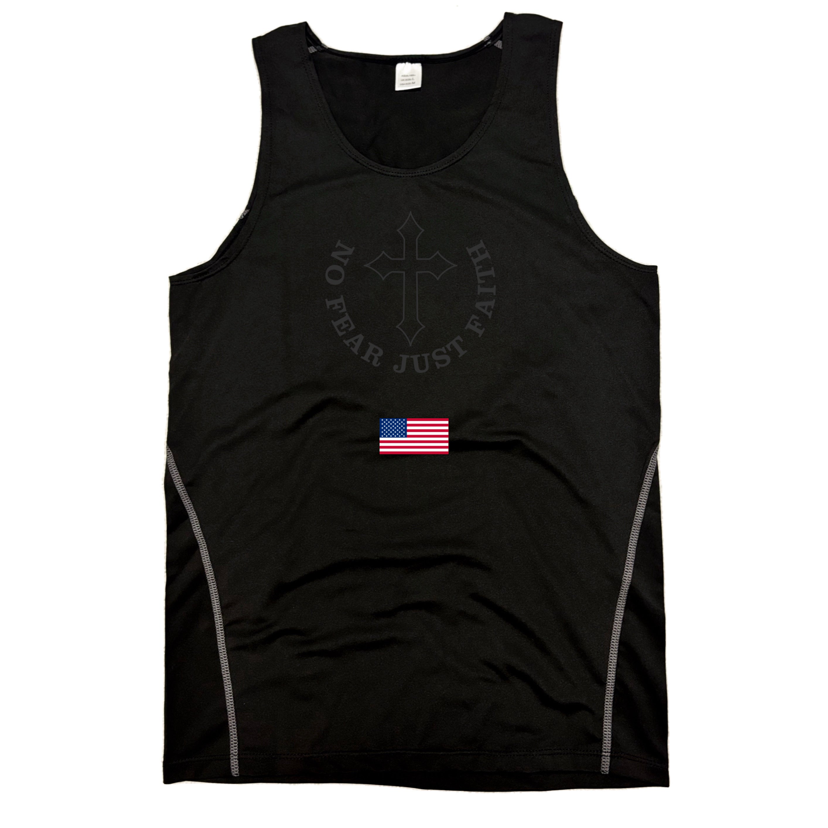 Centered Black flag series Compression Tank Tops- all countries