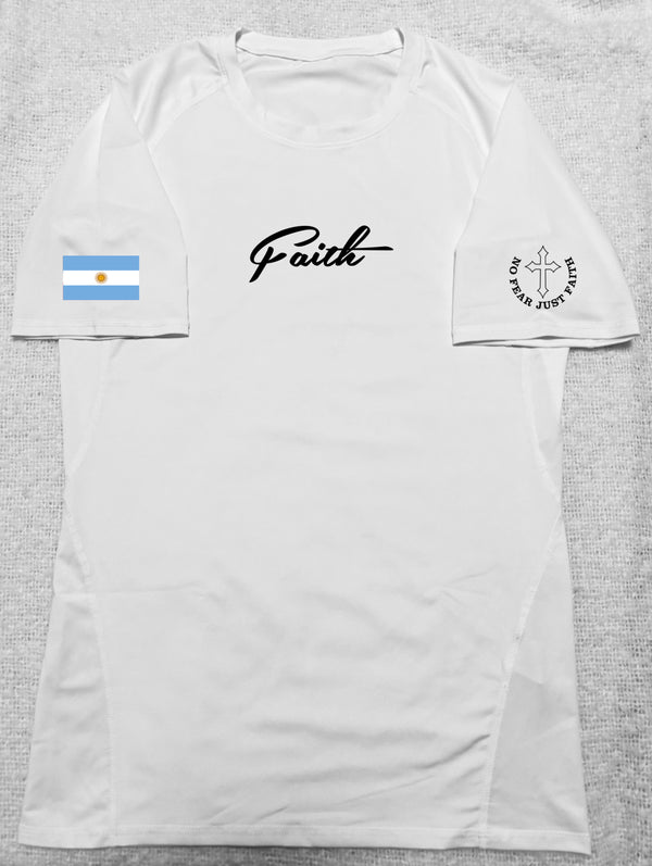 White flag series Compression shirt