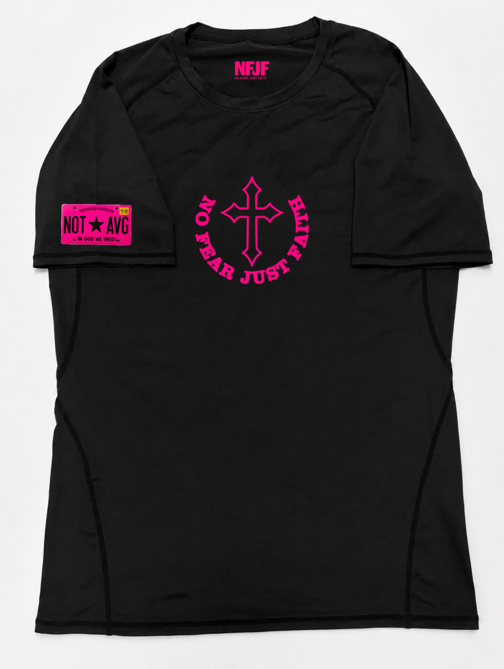 “NOT AVG” Pink Compression shirt