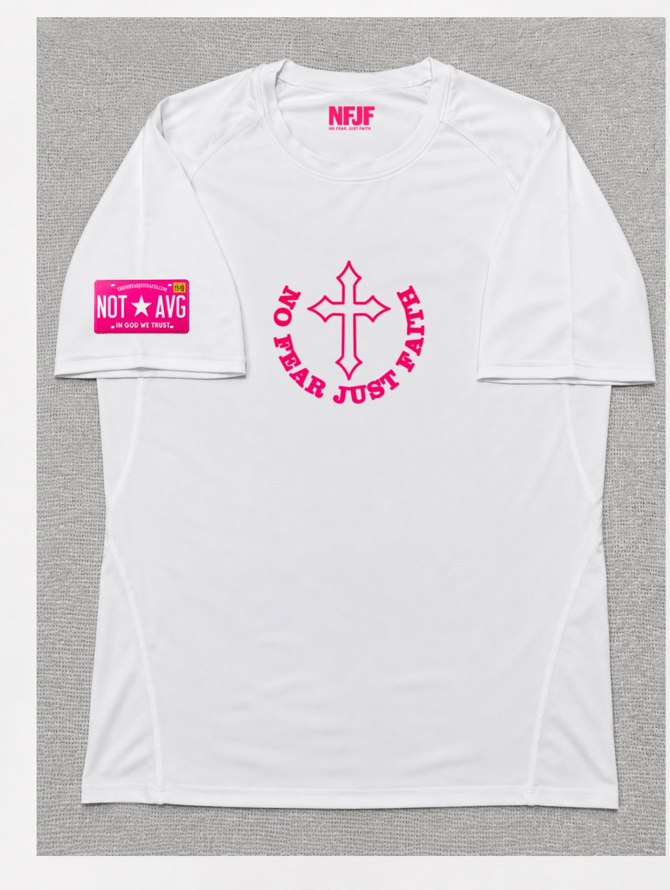 “NOT AVG” Pink Compression shirt