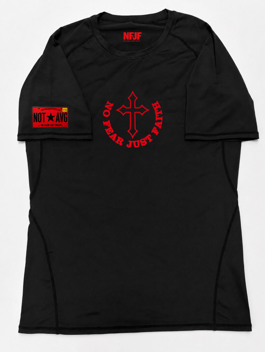 “NOT AVG” Red Compression Shirt