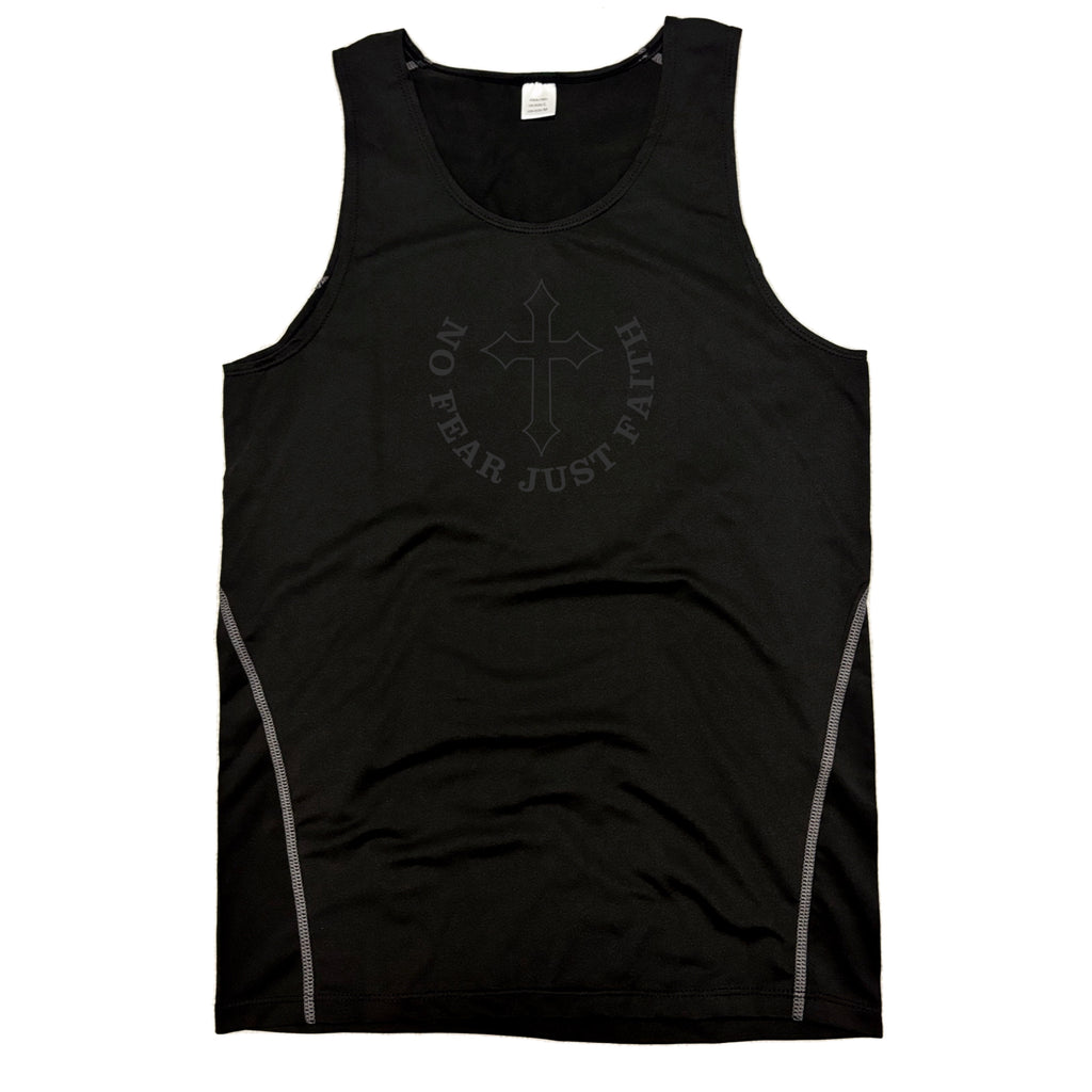 Black on black Compression Tank Top