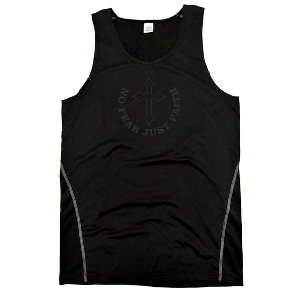 Black on black Compression Tank Top