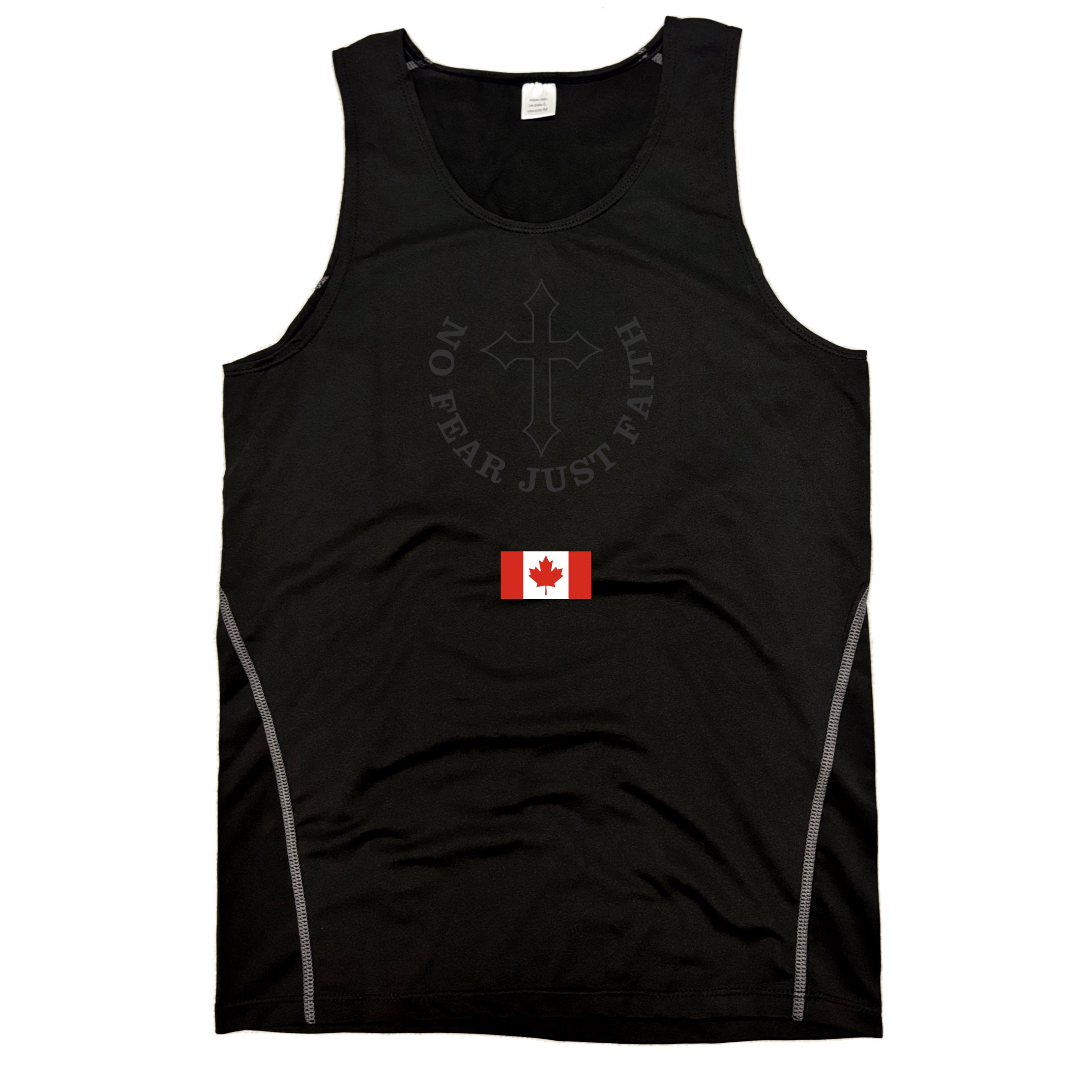 Centered Black flag series Compression Tank Tops- all countries