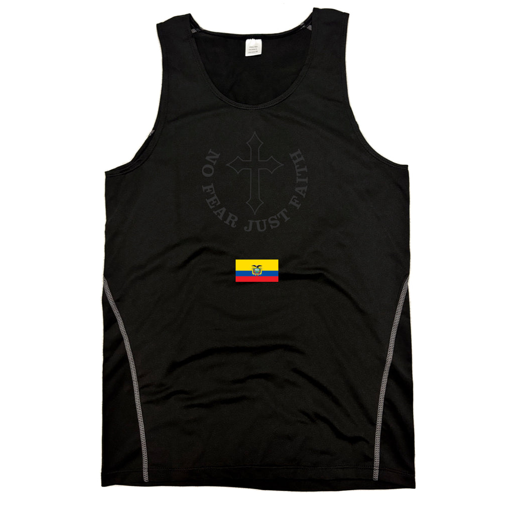 Centered Black flag series Compression Tank Tops- all countries