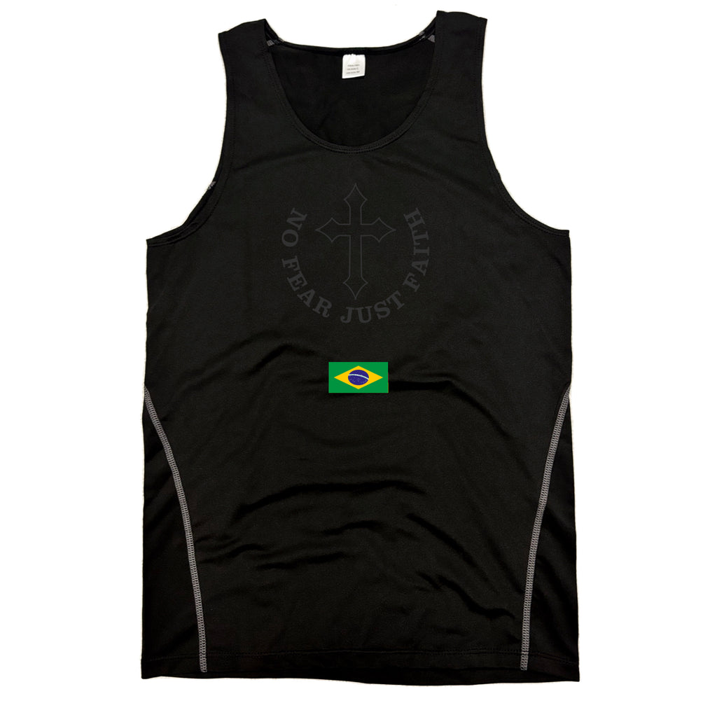 Centered Black flag series Compression Tank Tops- all countries