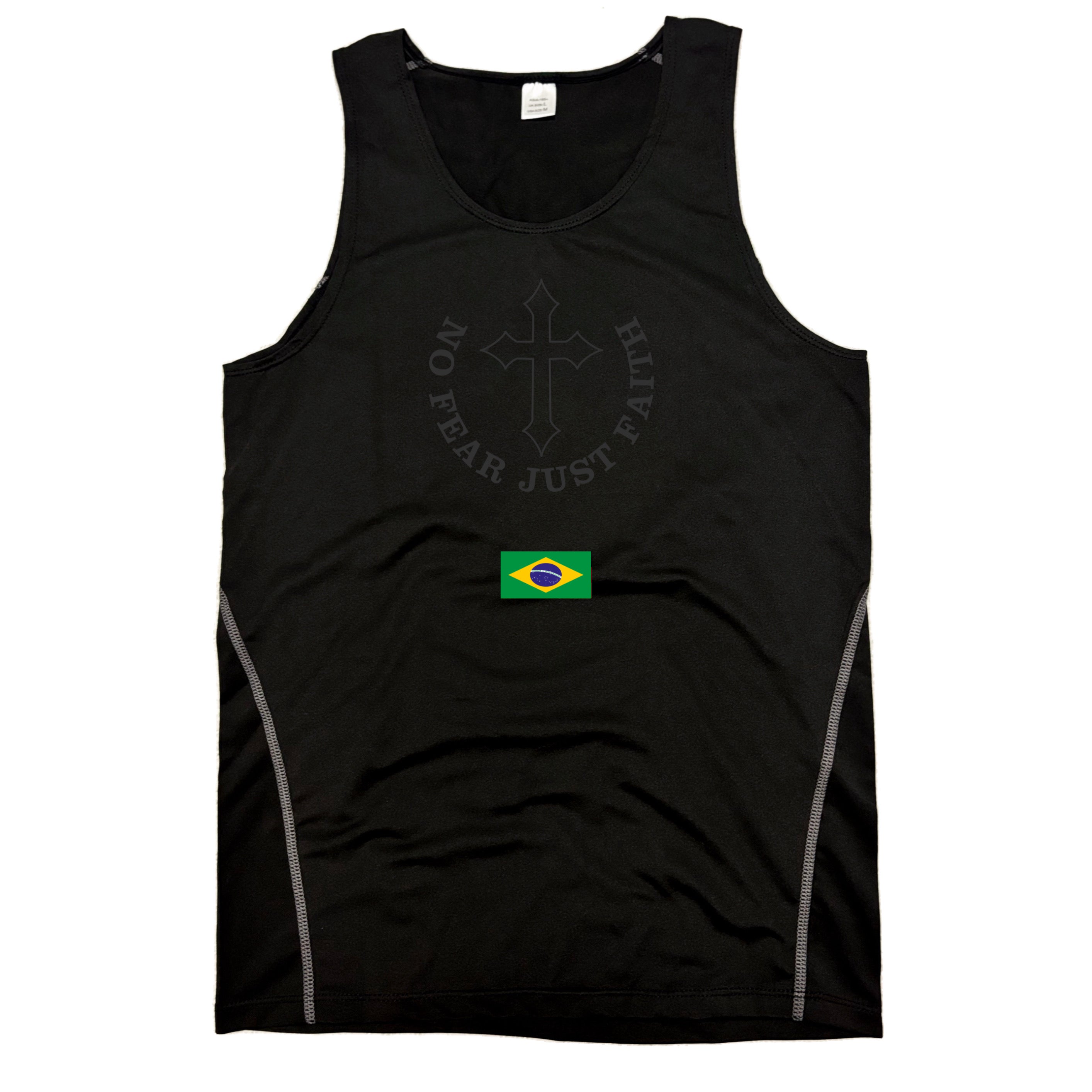 Centered Black flag series Compression Tank Tops- all countries