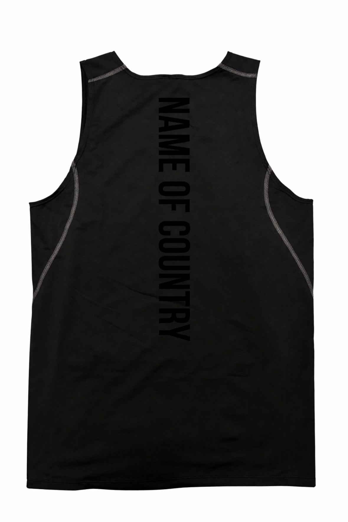 Black on Black Flag Series Compression Tank Tops