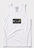“NOT★AVG” B&W LP. Compression Tank Top