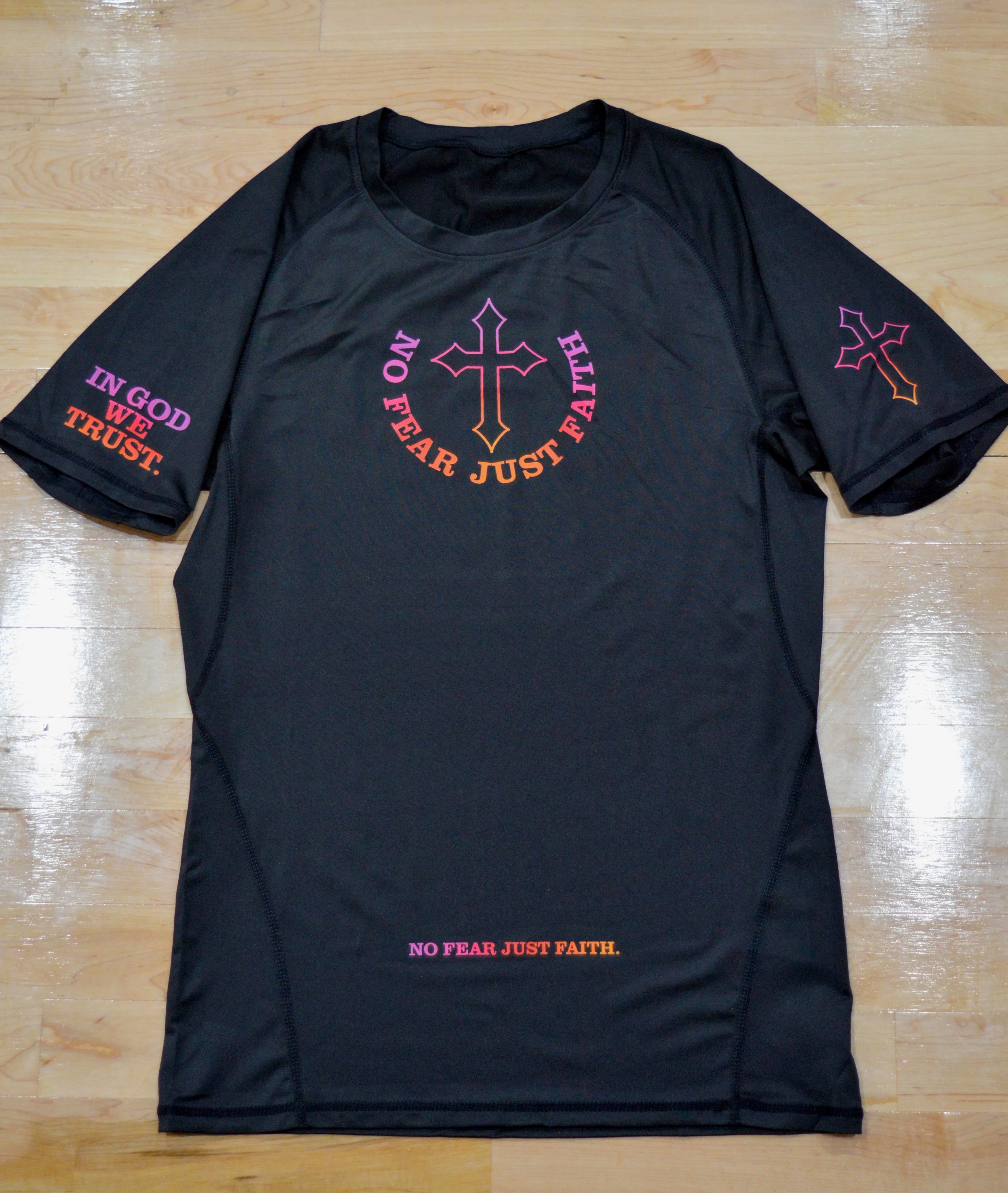 Sunset Black Compression Shirt