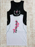 White Cherry Blossom TankTop