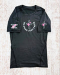 Black Cherry Blossom Compression Shirt